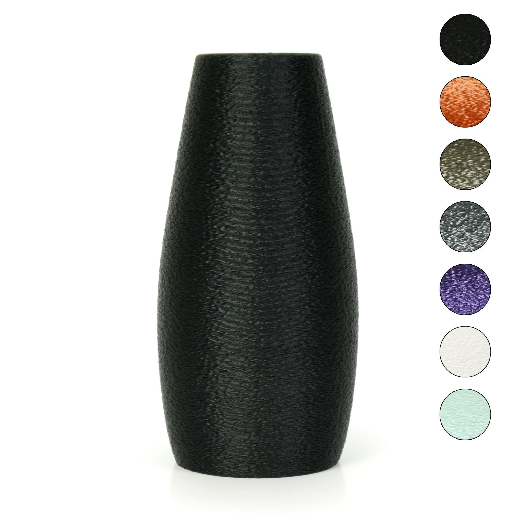 Kreative Feder Dekovase Designer Vase – Dekorative Blumenvase aus Bio-Kunststoff, aus nachwachsenden Rohstoffen; wasserdicht & bruchsicher