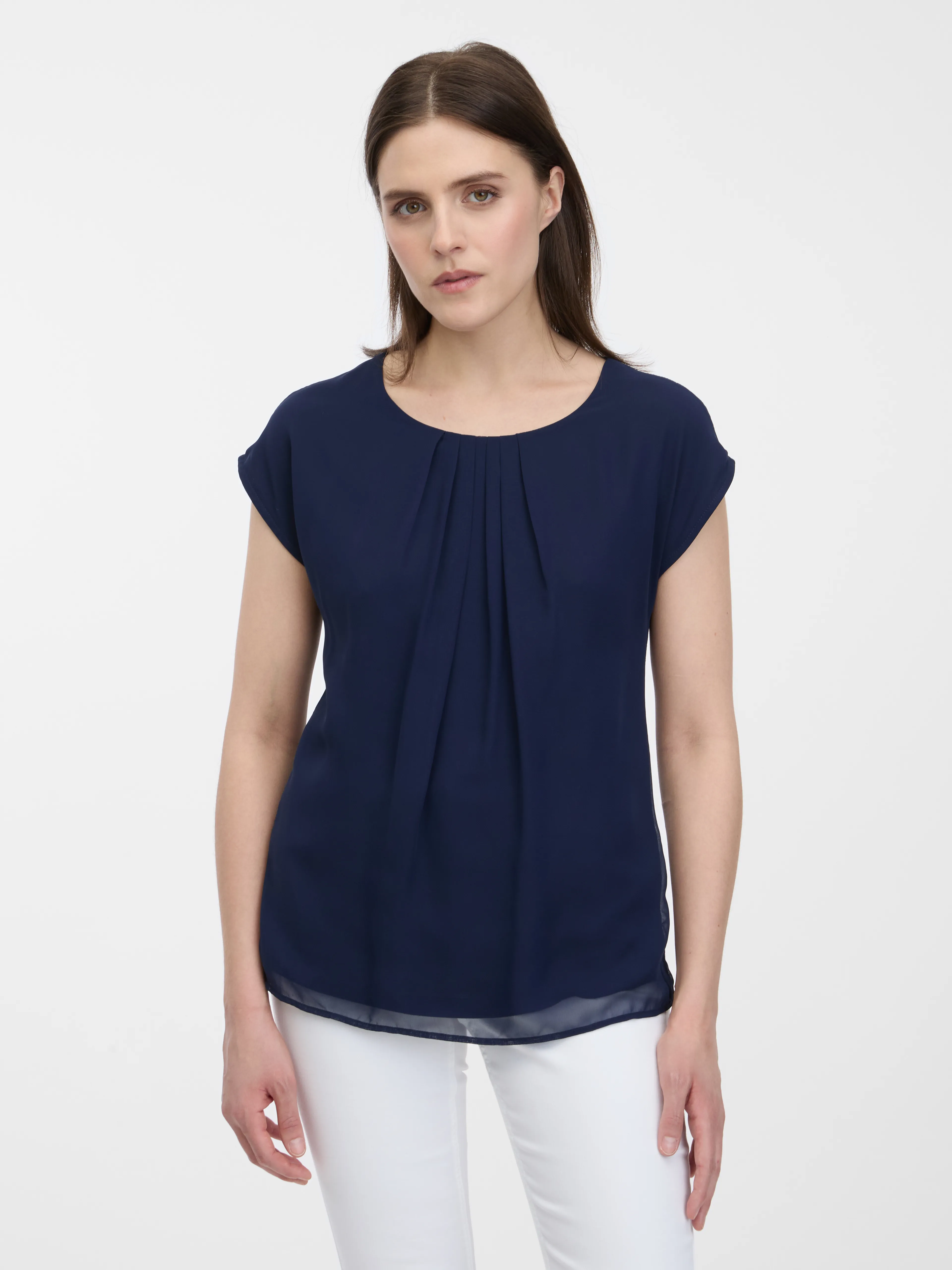 Dunkelblaue Damenbluse ORSAY