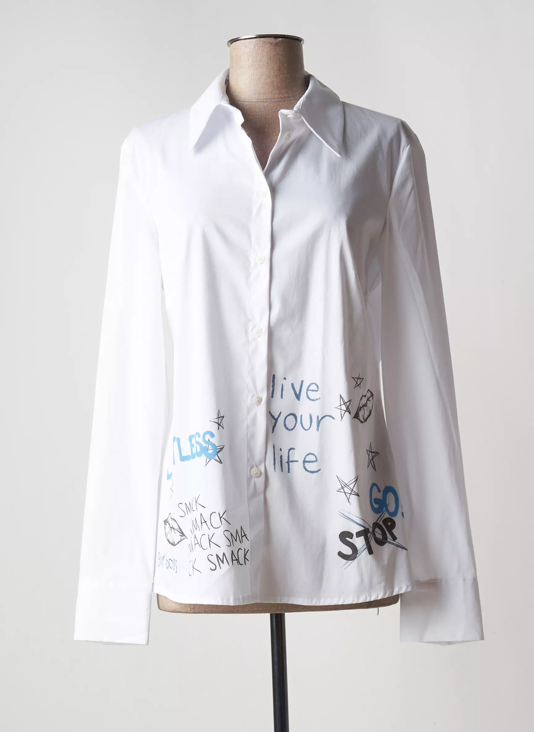 Please Chemisiers Femme couleur blanc