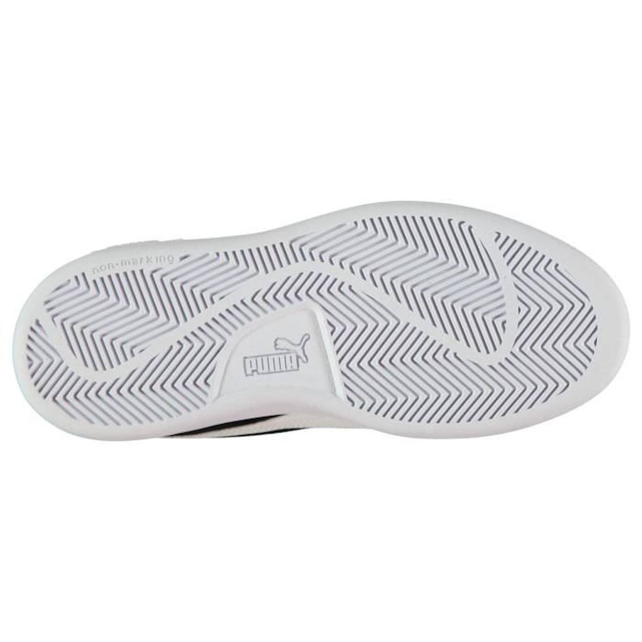 Puma Enfants Chaussures De Sport En Daim 2 Bandes Velcro bleu