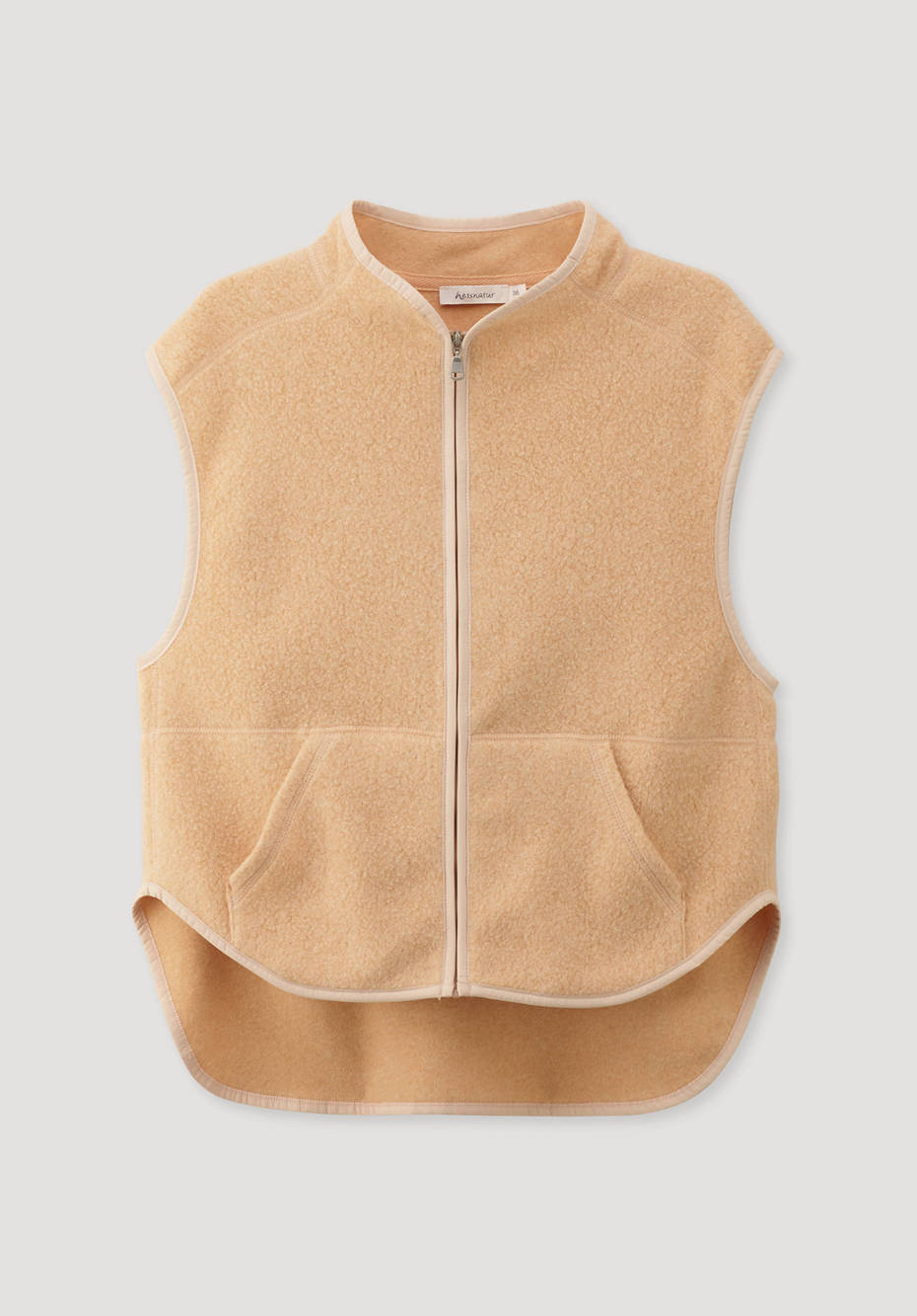 Fleece-Weste aus reiner Bio-Baumwolle