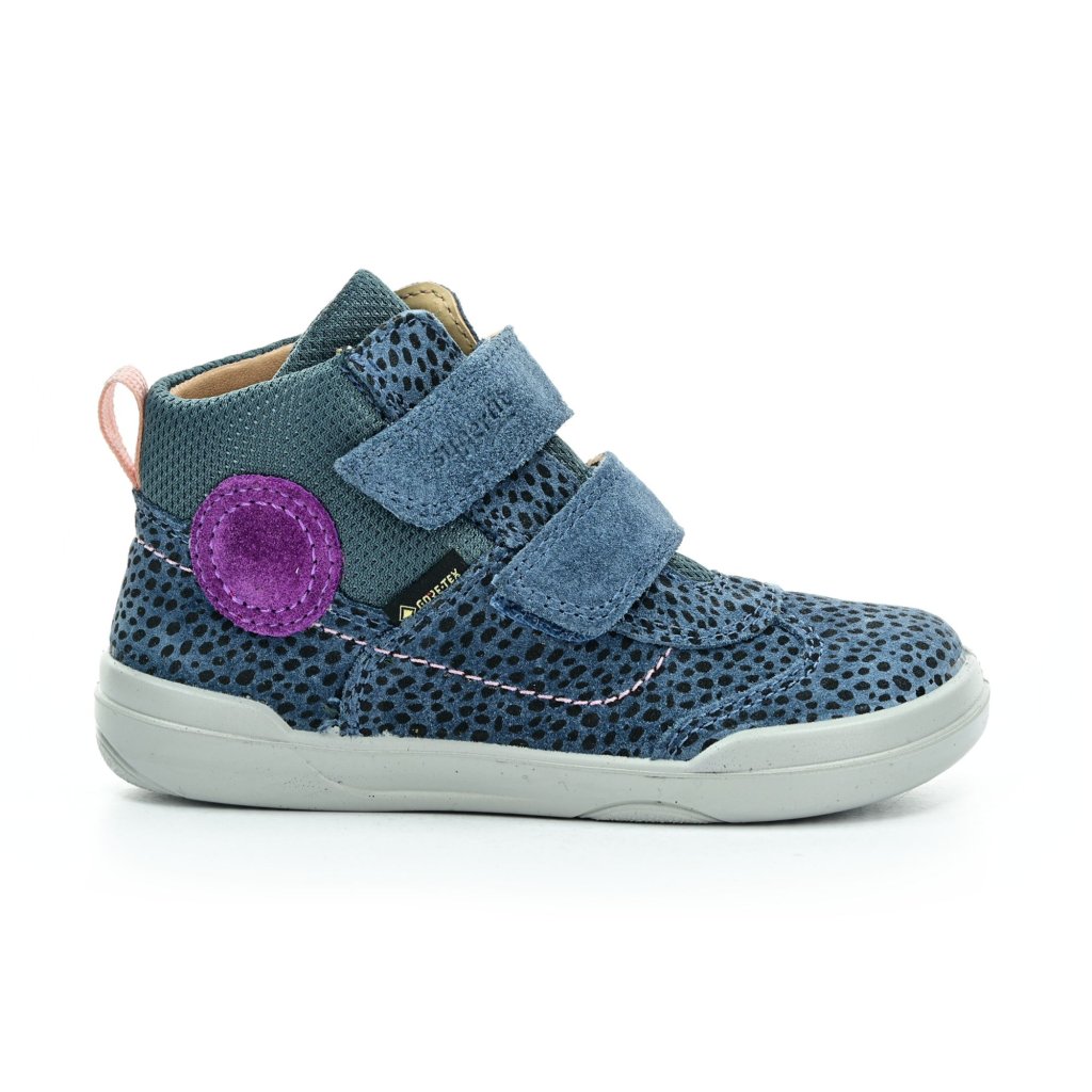 Superfit Superfree Nappa Hellblau/Lila Barfußstiefeletten