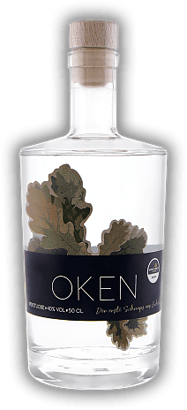 OKEN Edelbrand aus Eicheln OKEN Edelbrand aus Eicheln OKEN ist ein echtes Original – er ist der erste aus Eicheln gebrannte Schnaps. 0,5	 Liter - Vol 40%