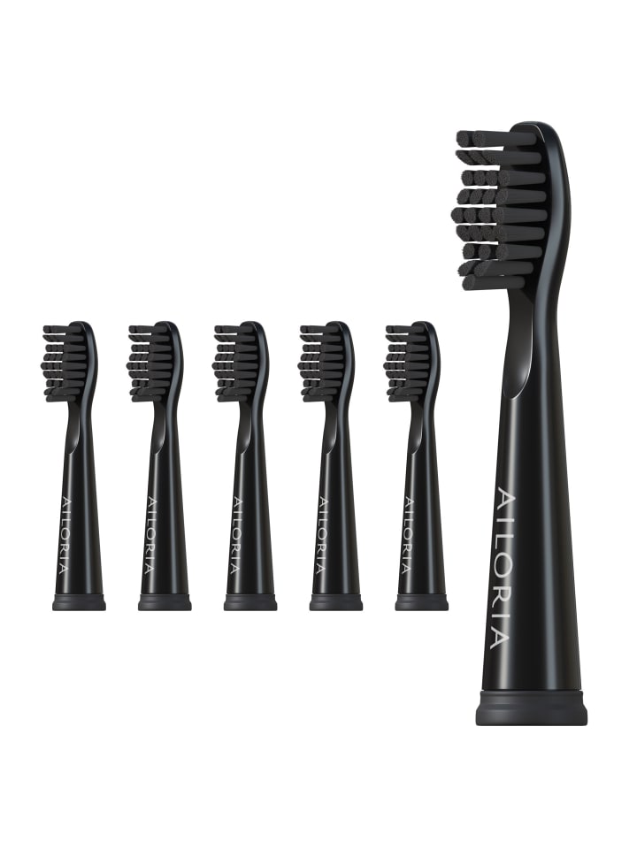 Ailoria FLASH TRAVEL Ersatzbürstenköpfe 6er Set in schwarz / schwarz günstig kaufen onesize