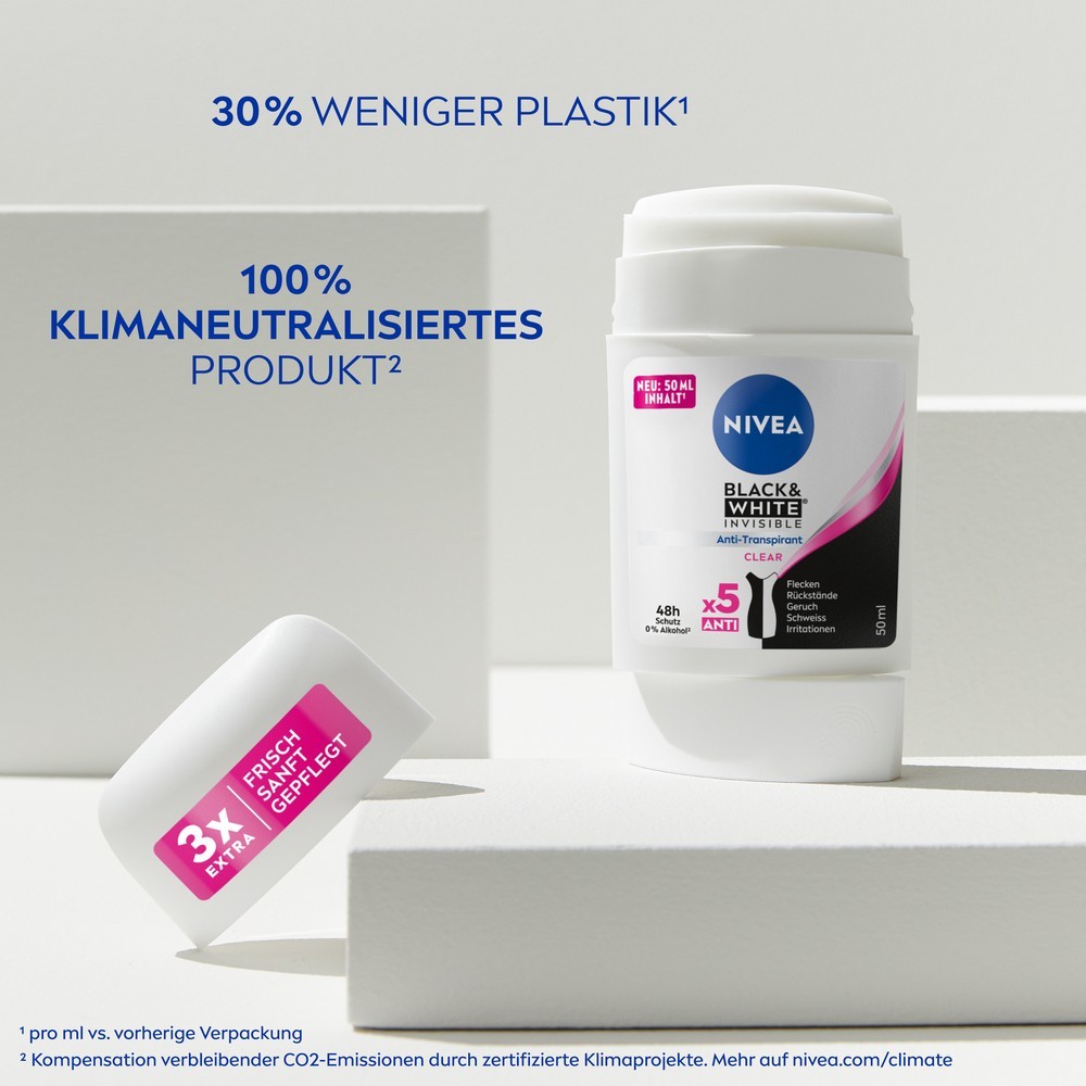 Black & White Invisible Clear Deo Stick