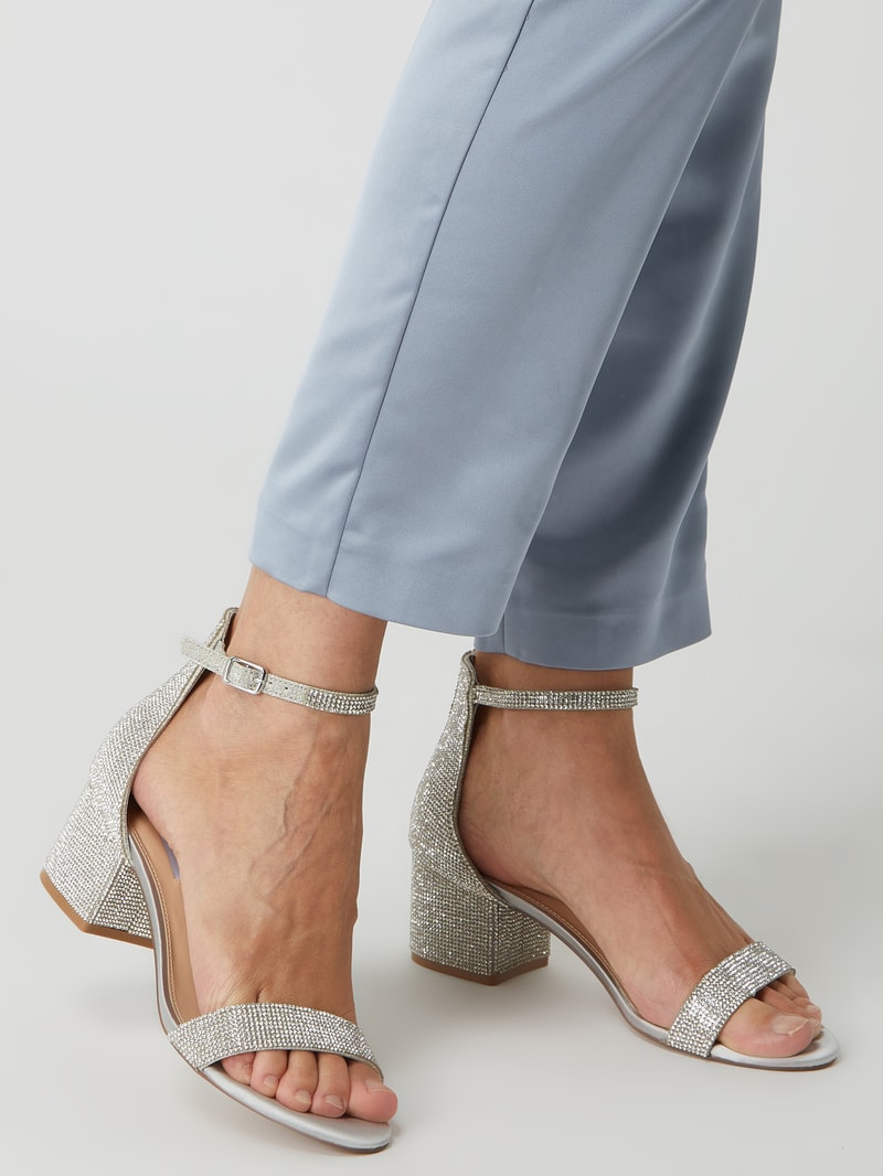Pumps mit Strasssteinen Modell 'Irenee' in silber