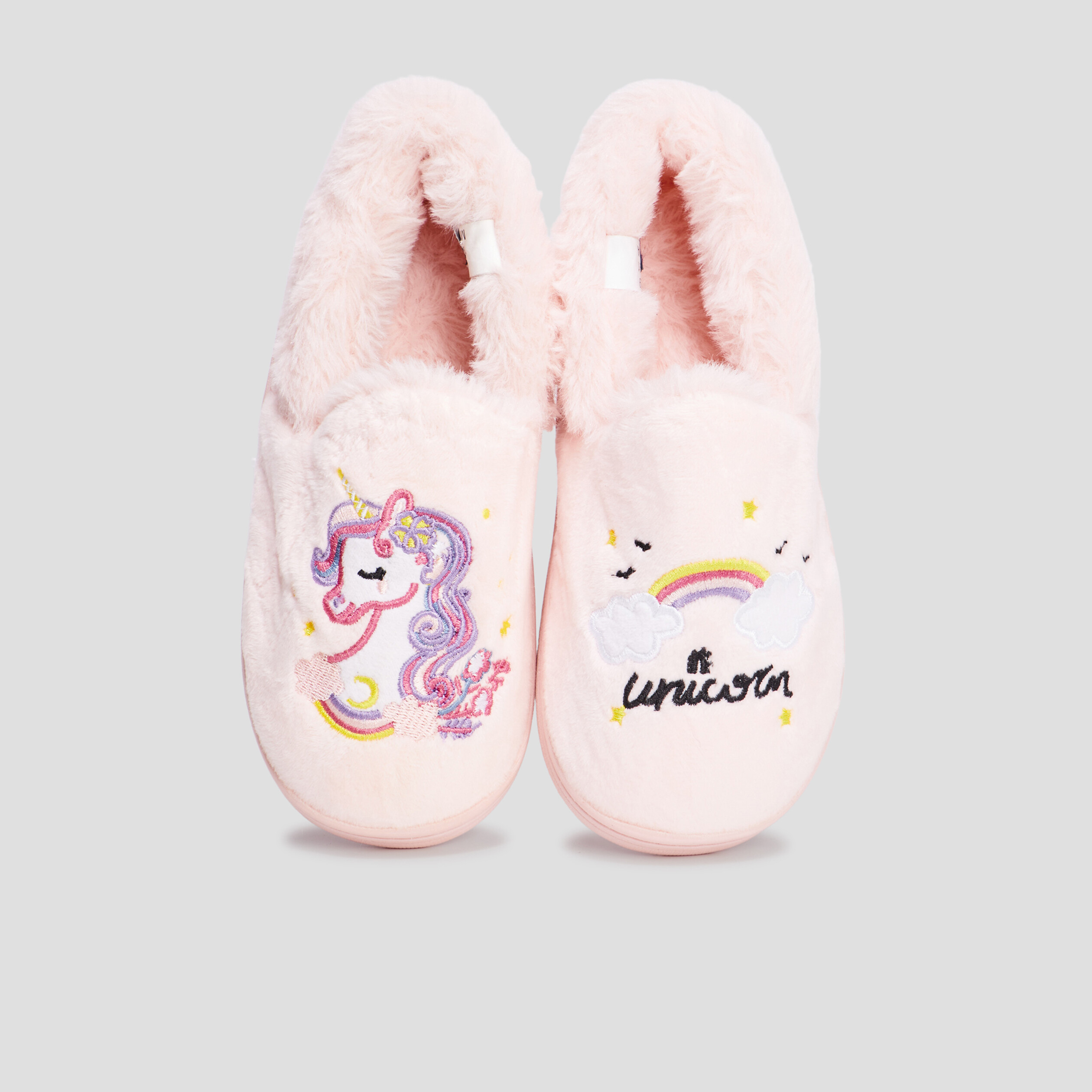 Chaussons fourrés rose fille | La Halle