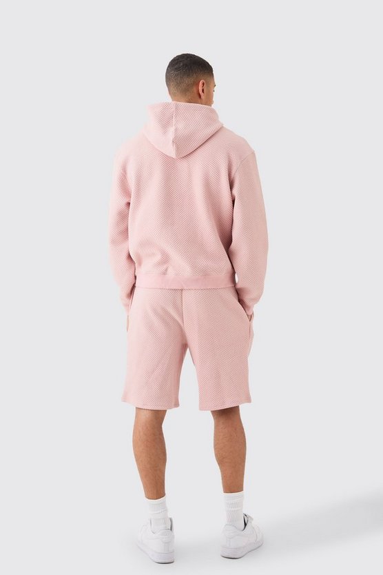 Kastiger Oversize Trainingsanzug mit Stickerei
