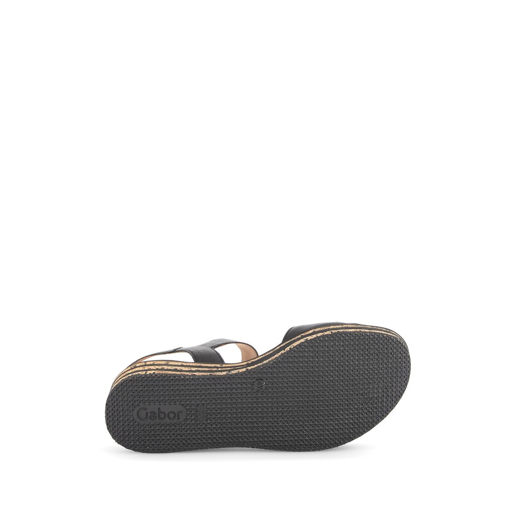Gabor fashion Plateau Sandale schwarz
