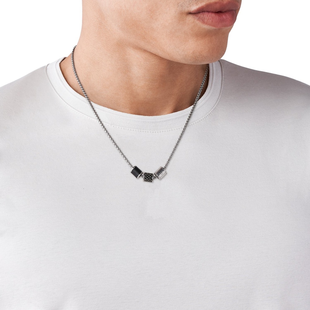 Emporio Armani Chaînette Acier inoxydable collier