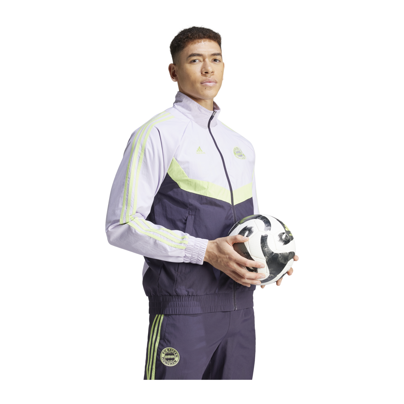 adidas FC Bayern München Woven Tracktop Lila
