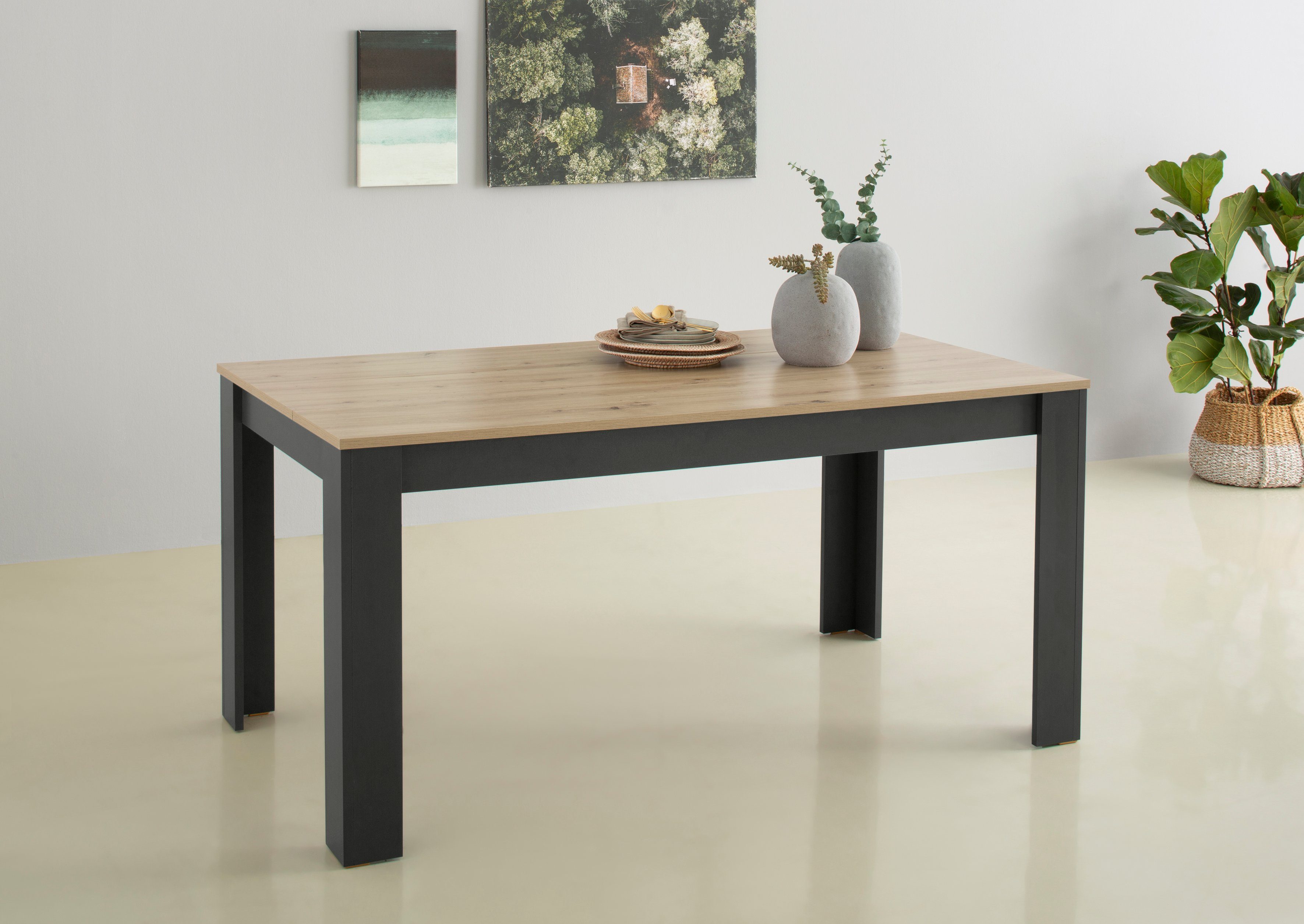 Home affaire Esstisch Bergamo, pflegeleichter Esstisch in moderner Optik, Breite 160 cm