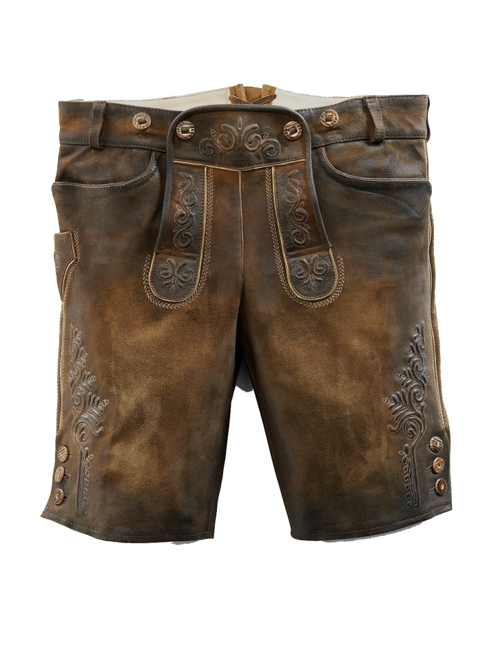 MADDOX Lederhose RAFAEL in dunkelbraun günstig kaufen