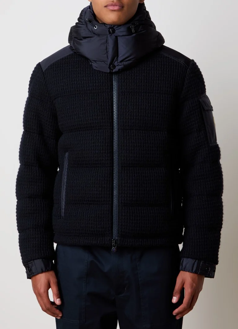 Moncler Lagdei puhasta jakna od mješavine vune s perjem i odvojivom kapuljačom