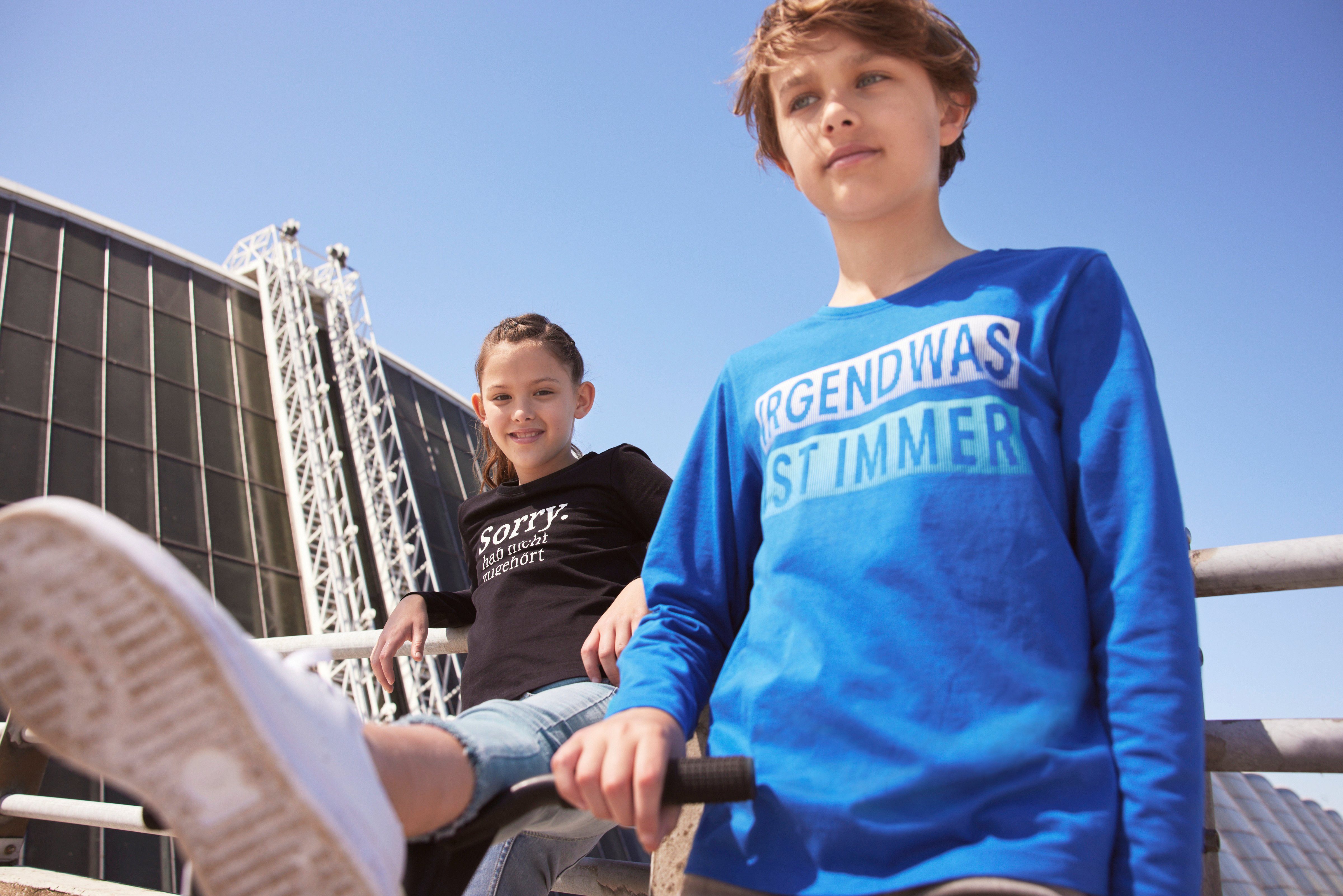 KIDSWORLD Langarmshirt Sorry. hab nicht zugehört Druck