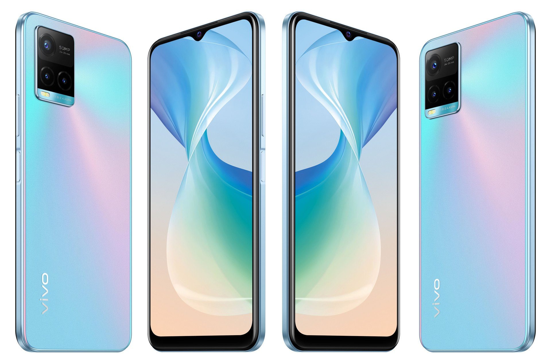 Vivo Y33s Smartphone (16,73 cm/6,59 Zoll, 128 GB Speicherplatz, 50 MP Kamera)