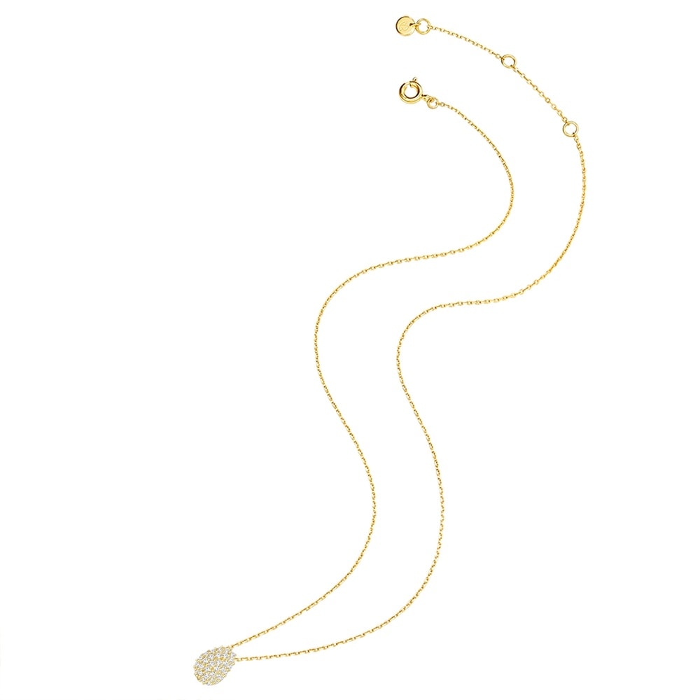 Glanzstücke München Collier en argent Argent sterling Oxyde de zirconium (CZ) en Or jaune collier