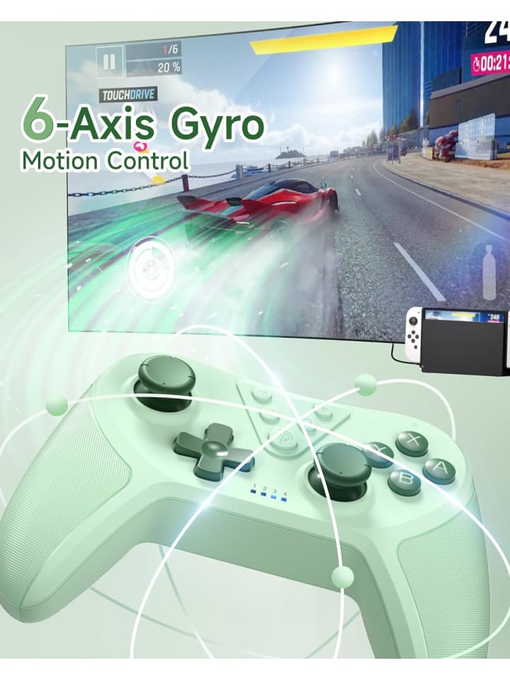 COFI 1453 Wireless Controller Switch, Bluetooth Controller in Grün günstig kaufen 1