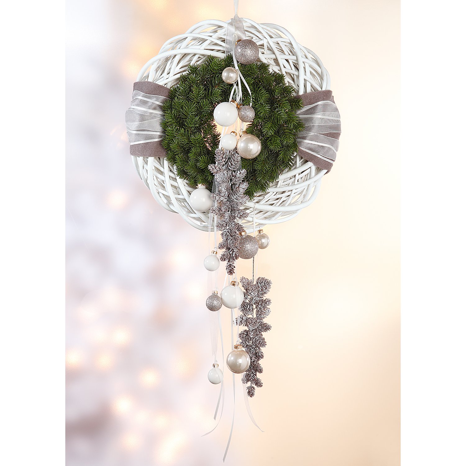 Filzband, taupe, 7,5 cm, 3 m
