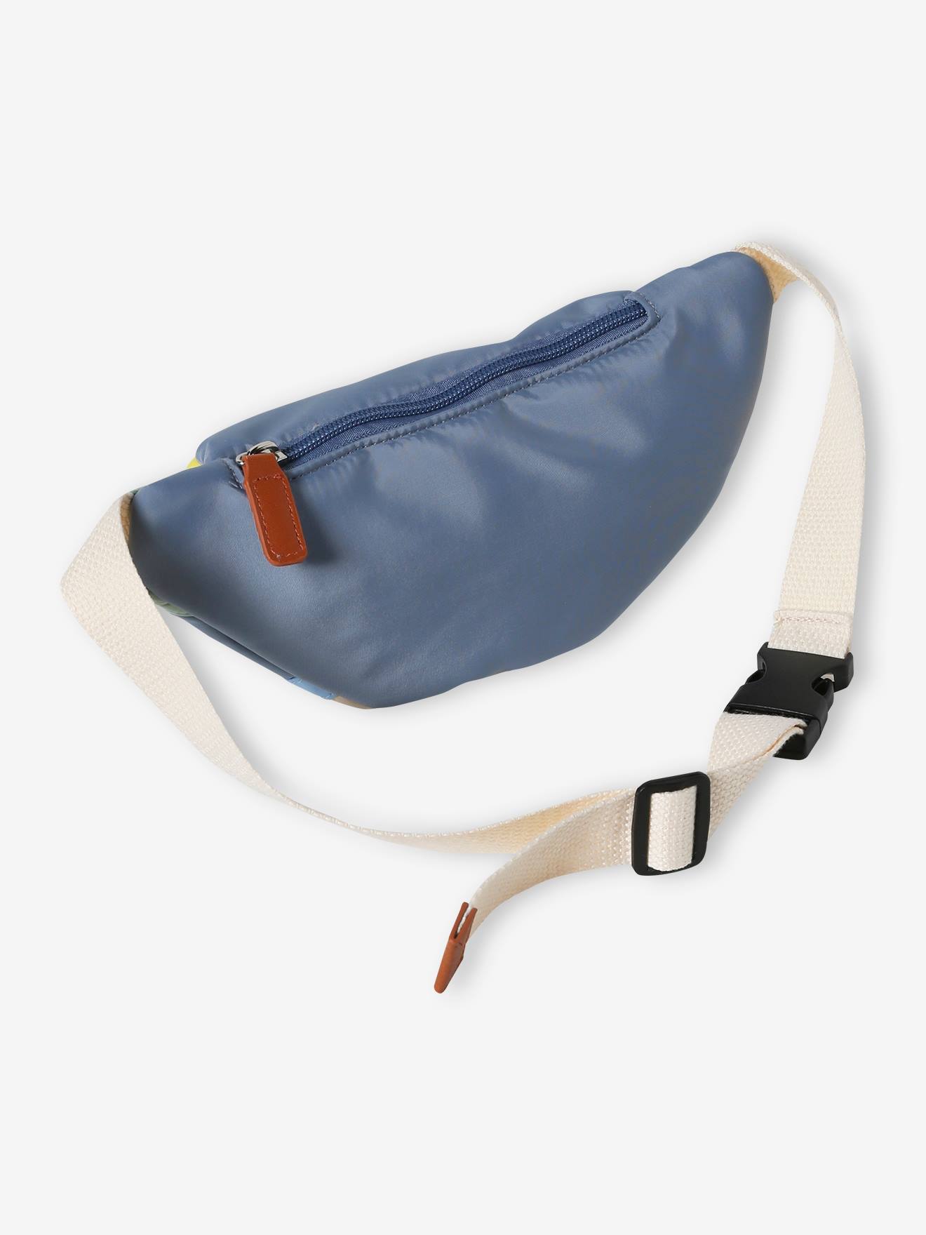 Vertbaudet Jungen Bauchtasche, Colorblock - wollweiß