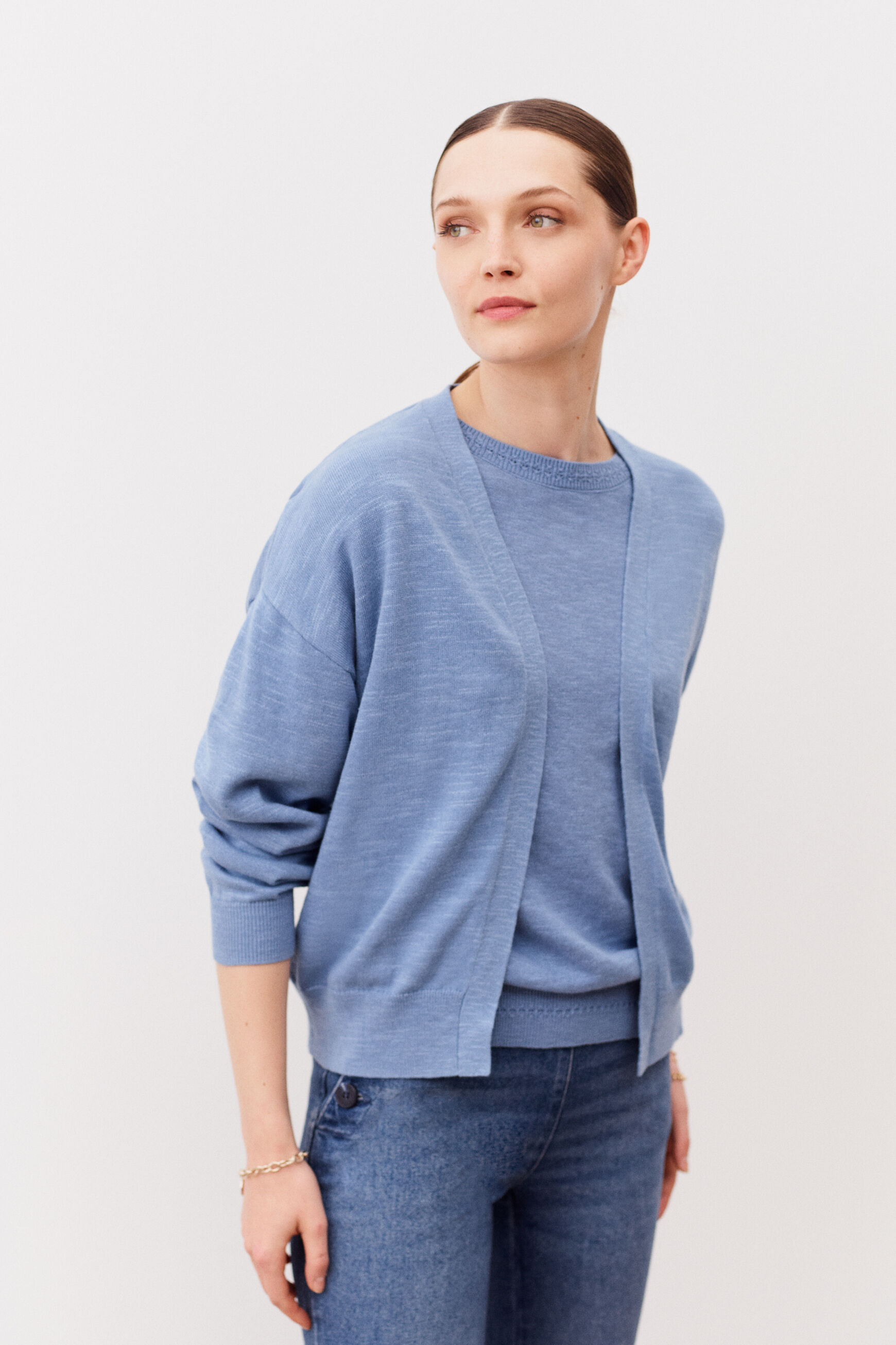 gilet romy denim stone femme