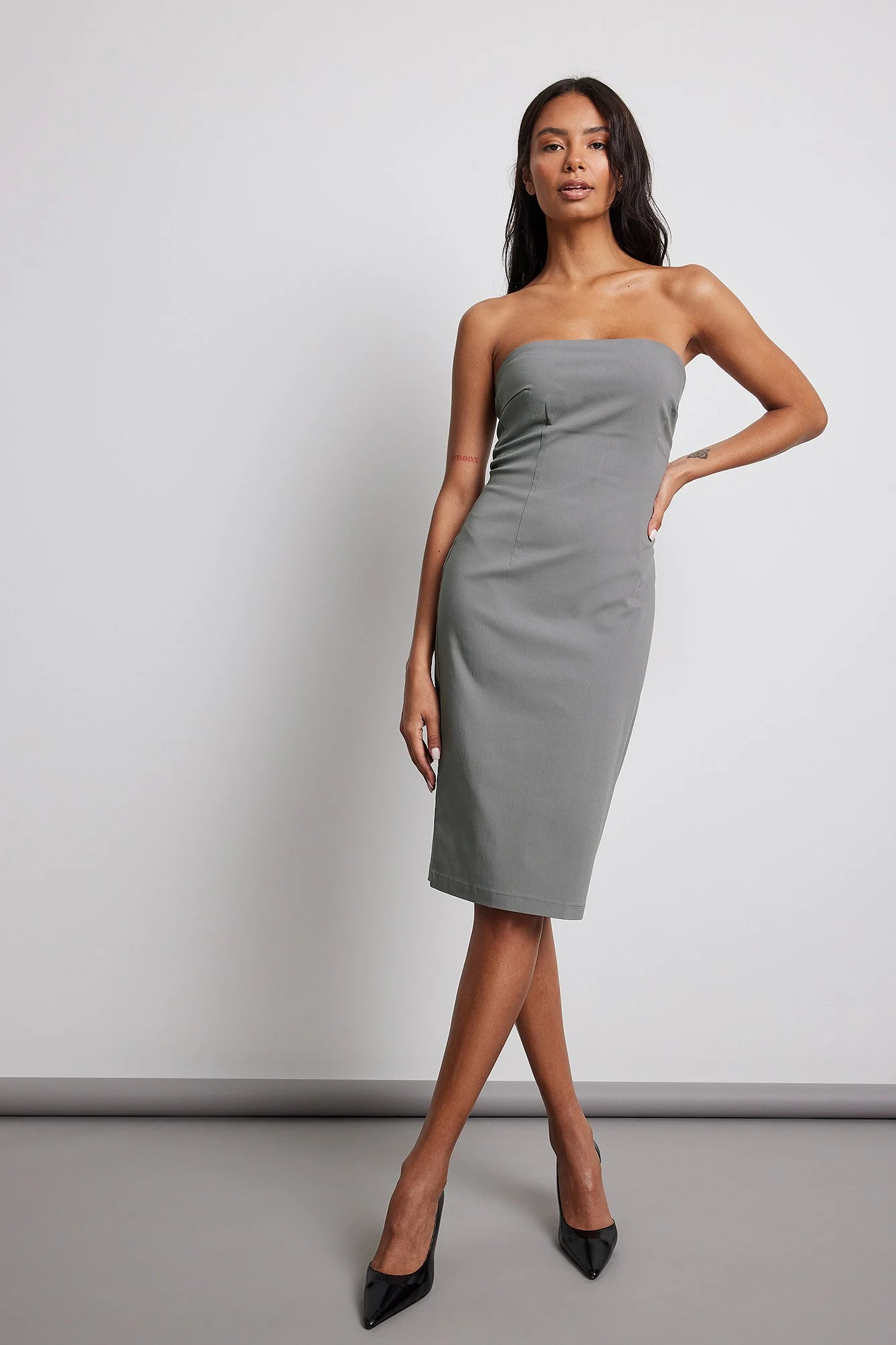 Bandeau-Midikleid