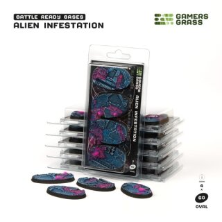 Battle Ready Bases - Alien Infestation Oval 60mm (4)
