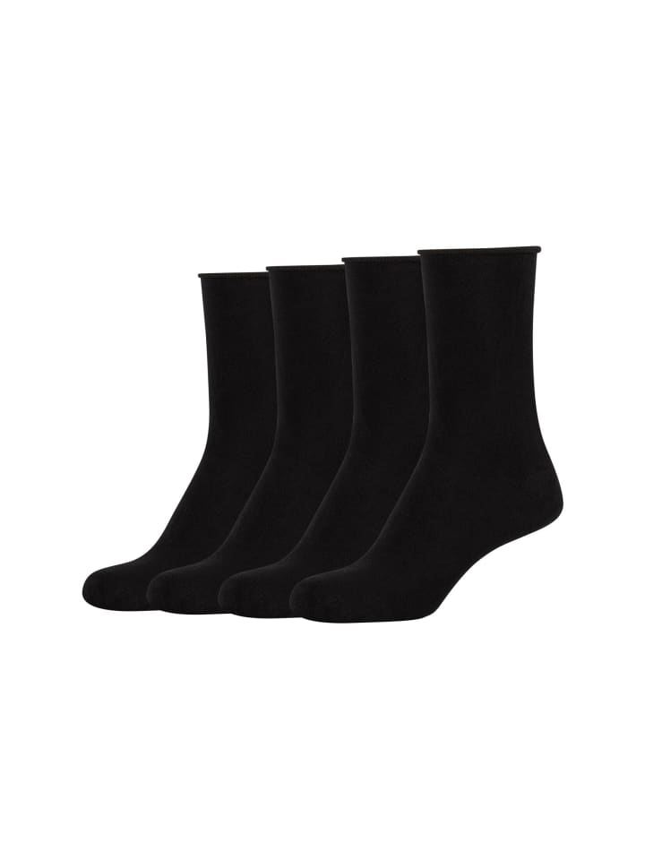 S. Oliver Socken 4er Pack silky touch in Schwarz günstig kaufen 35-38