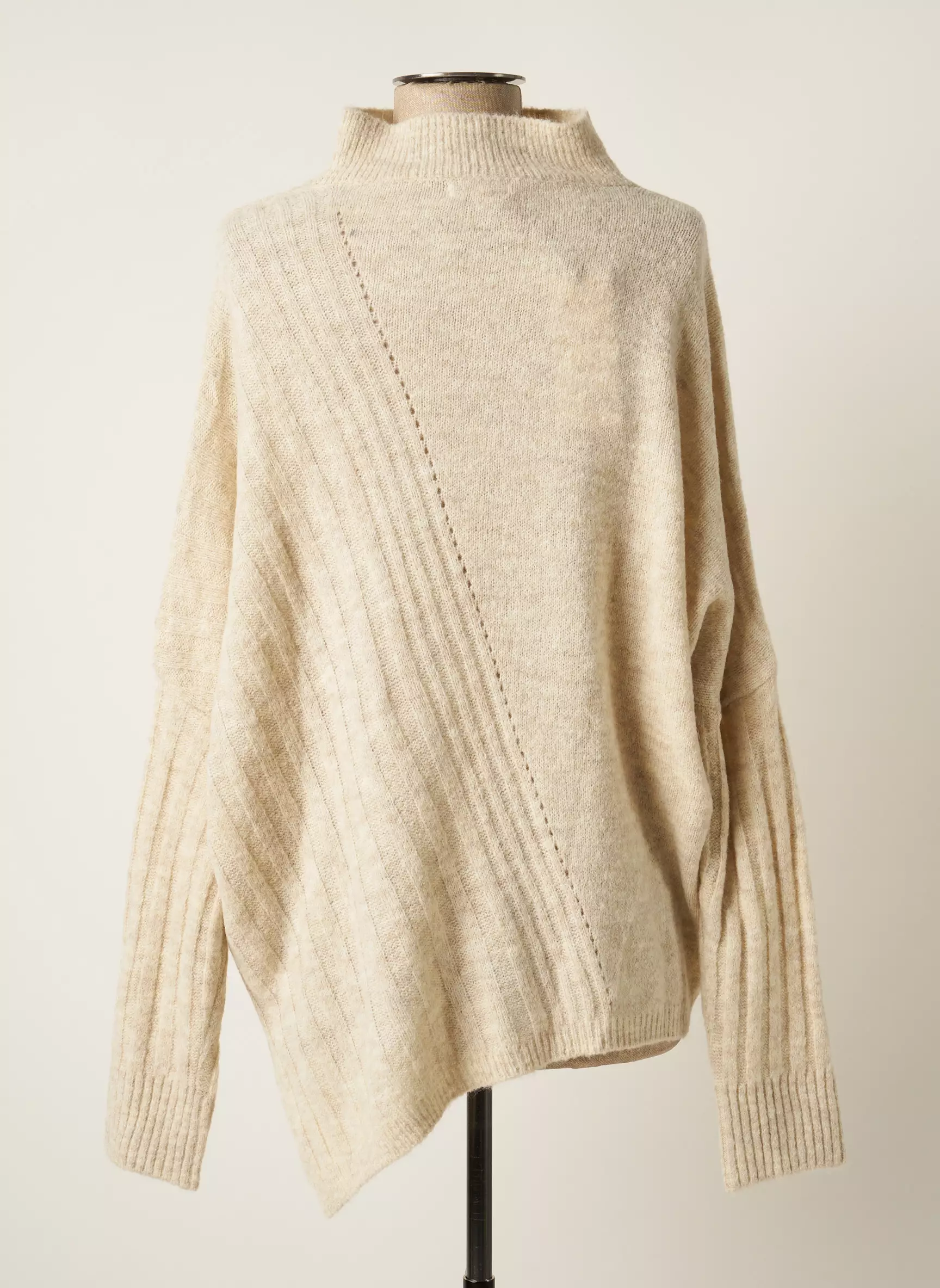 Lola Espeleta Pull Tuniques Femme couleur beige