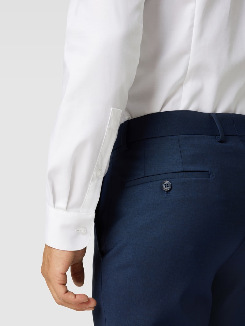 Super Slim Fit Business-Hemd mit Kentkragen in weiß