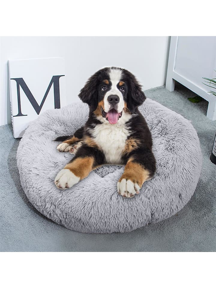 Intirilife Hundebett Katzenbett in Hell Grau 80cm günstig kaufen 80 cm