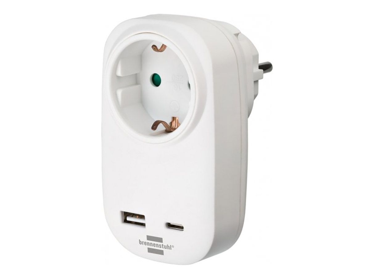 Brennenstuhl Steckdosenadapter mit USB-C Power Delivery
