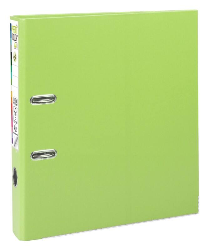 Exacompta Prem Touch Ordner DIN A4 50 mm Anisgrün 2 Ringe 53156E Pappkarton, PP (Polypropylen) Hochformat 10 Stück