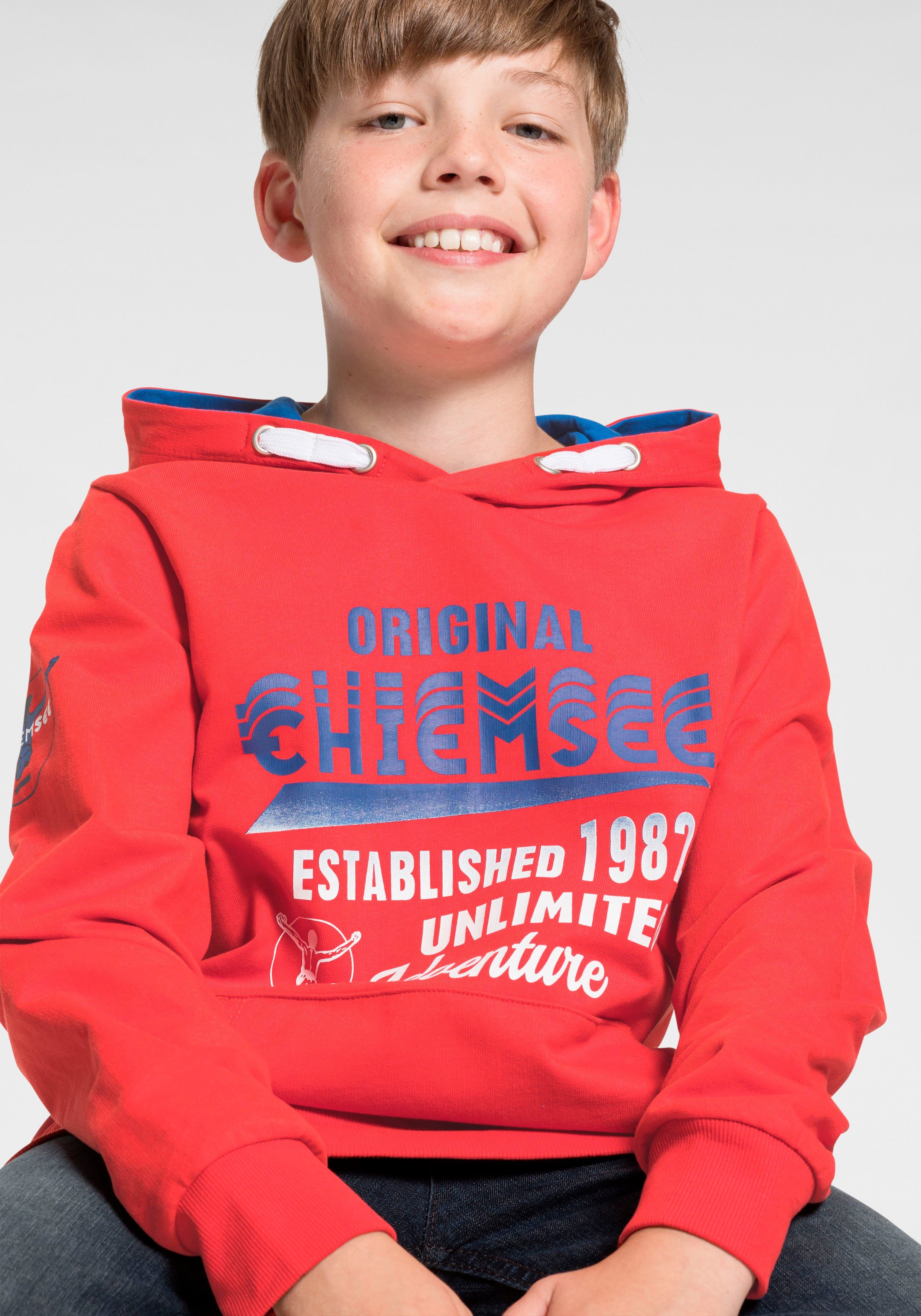 Chiemsee Kapuzensweatshirt mit Kontrast-Futter