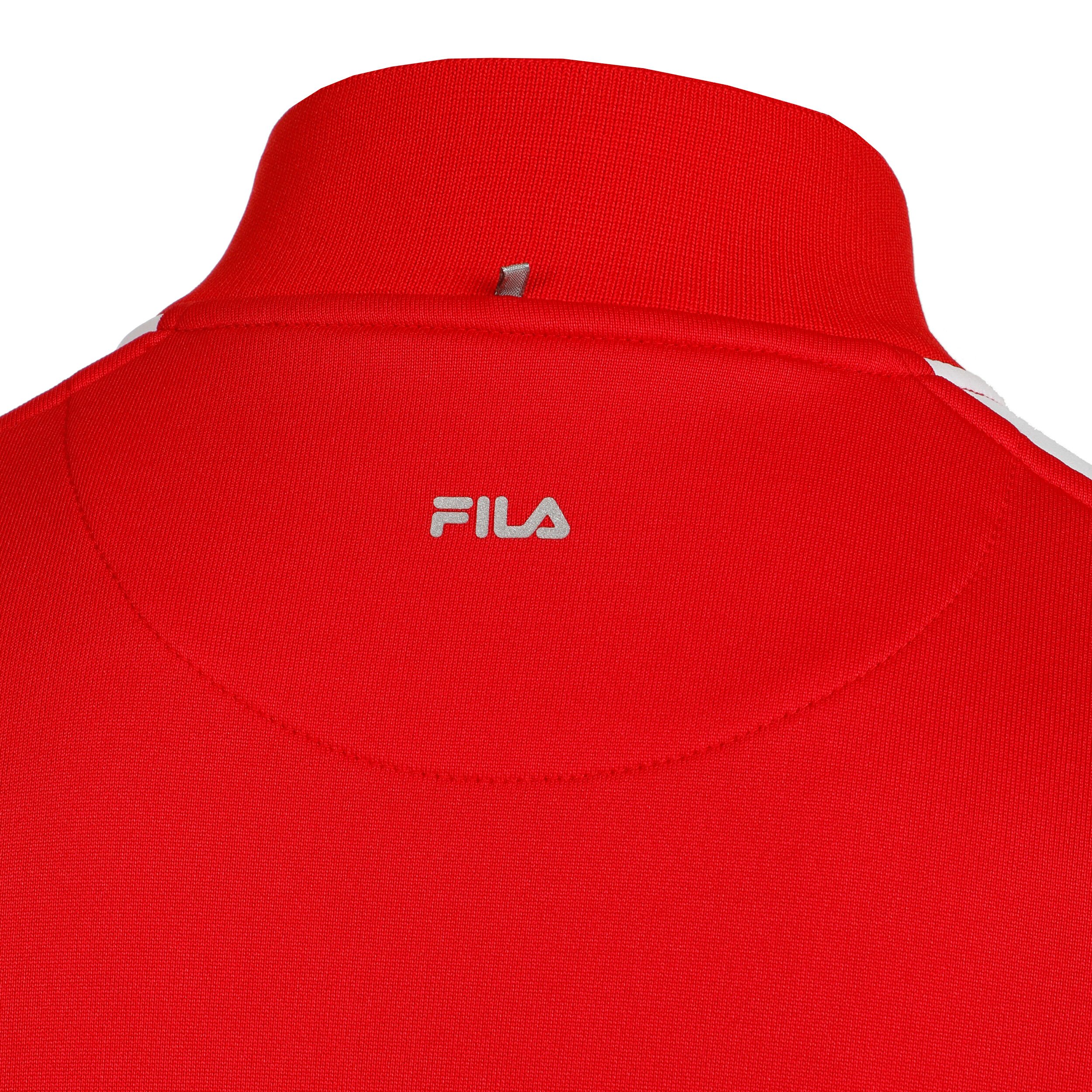Manuel Trainingsjacke Herren - Rot, Weiß