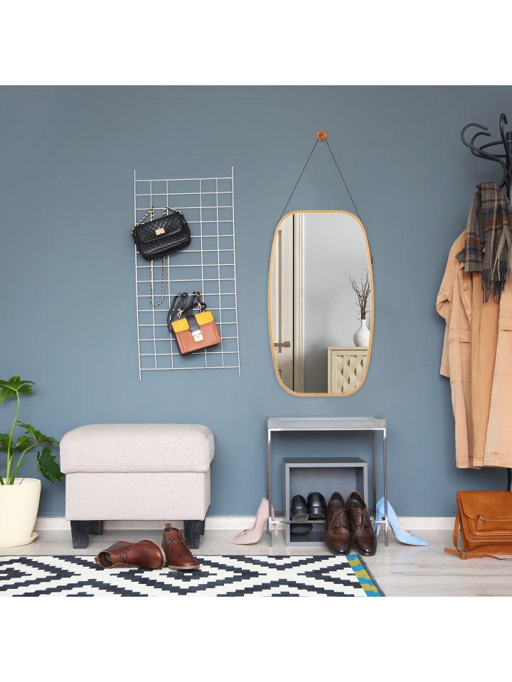 relaxdays Hängespiegel in Natur günstig kaufen onesize