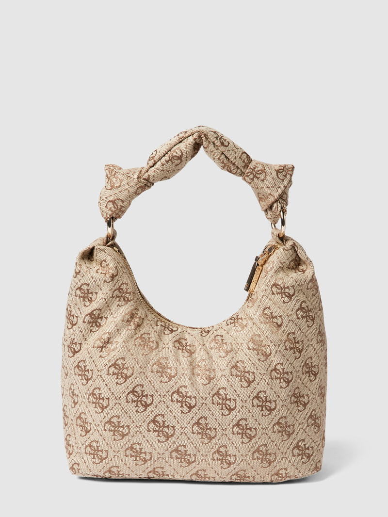 Handtasche mit Label-Details Modell 'VELINA' in gold