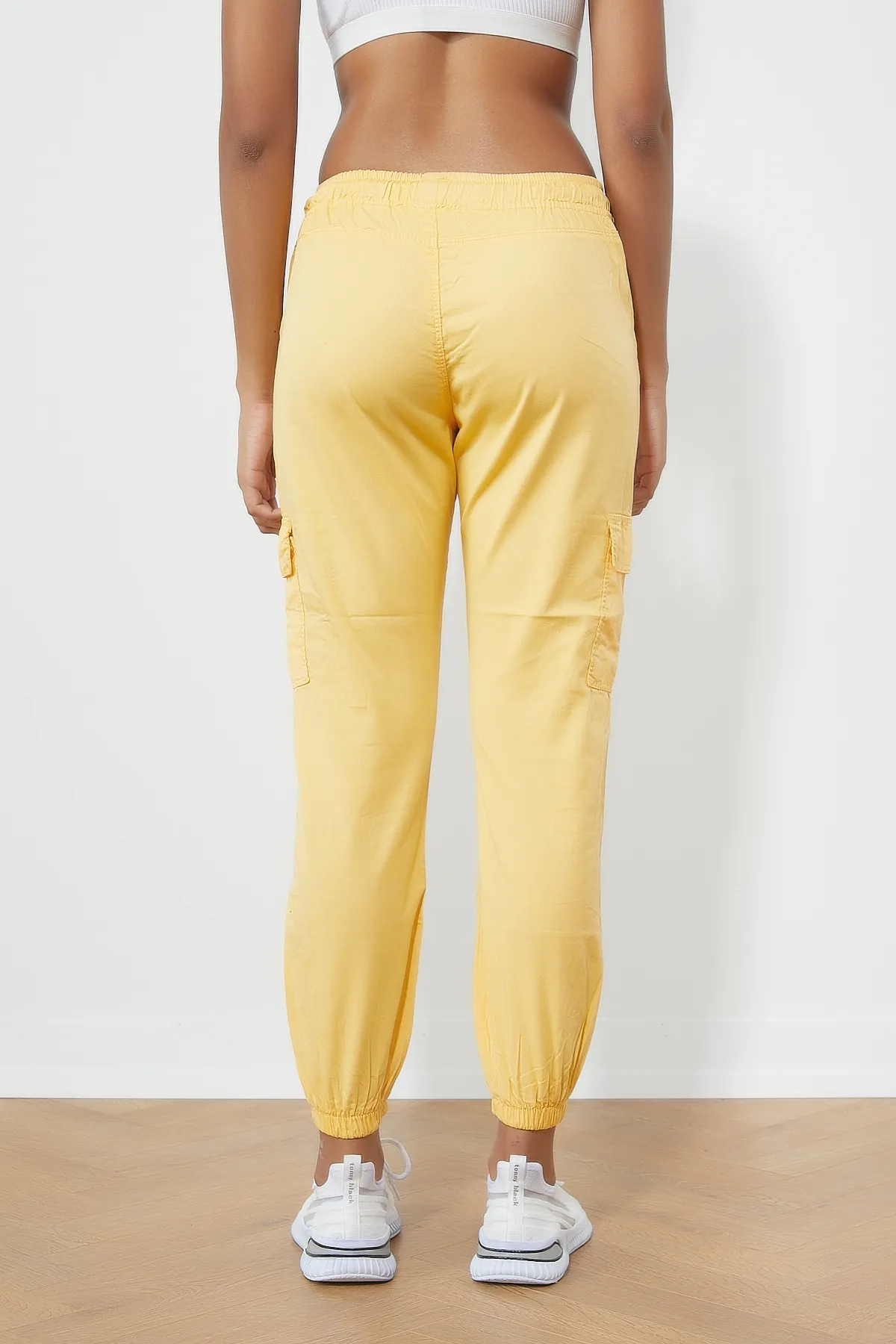 Tonny Black  Damen-Hose mit elastischem Bund, gelb, Tbg001