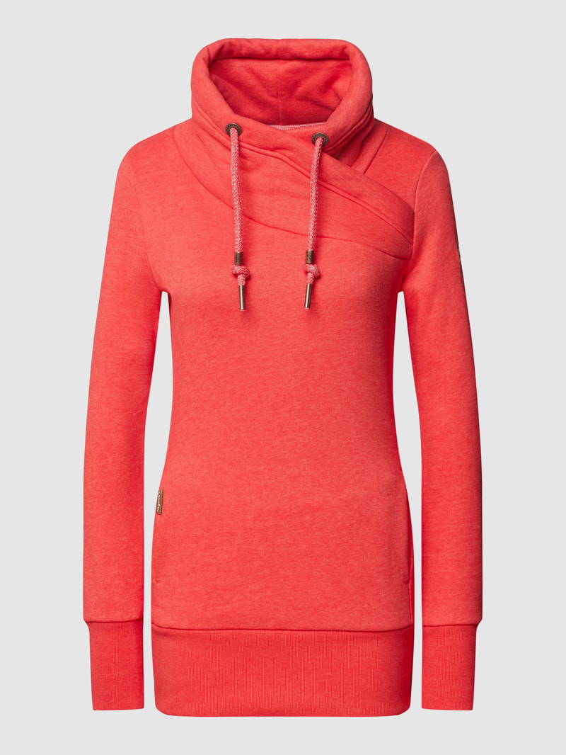 Sweatshirt mit Eingrifftaschen Modell 'NESKA' in rot