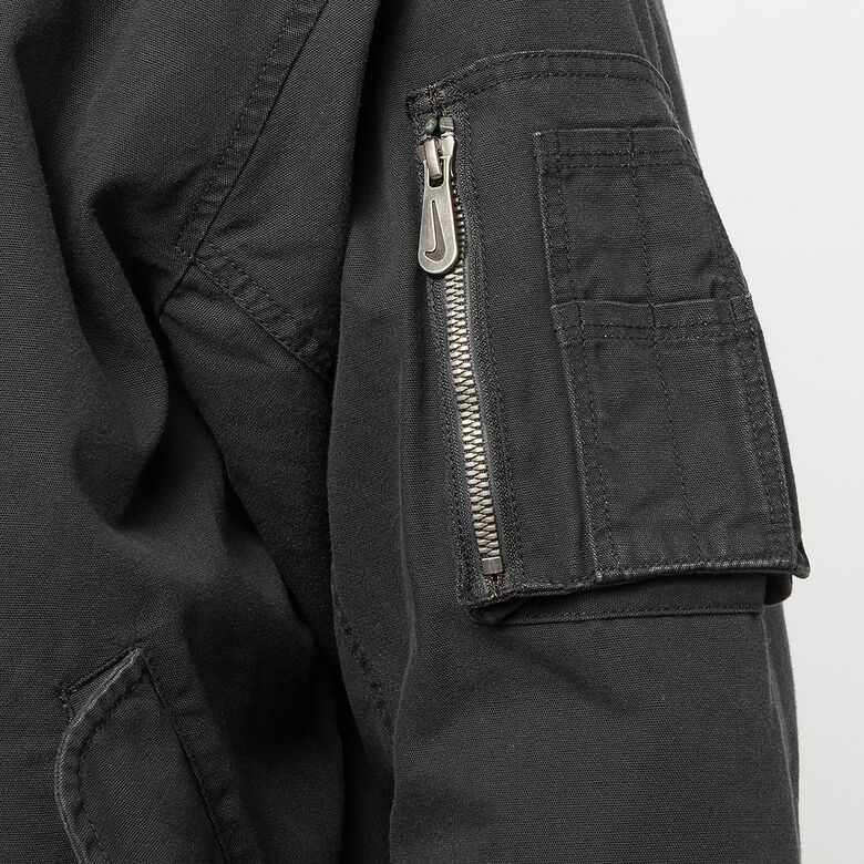 NIKE Life Woven Flight Jacket black/white