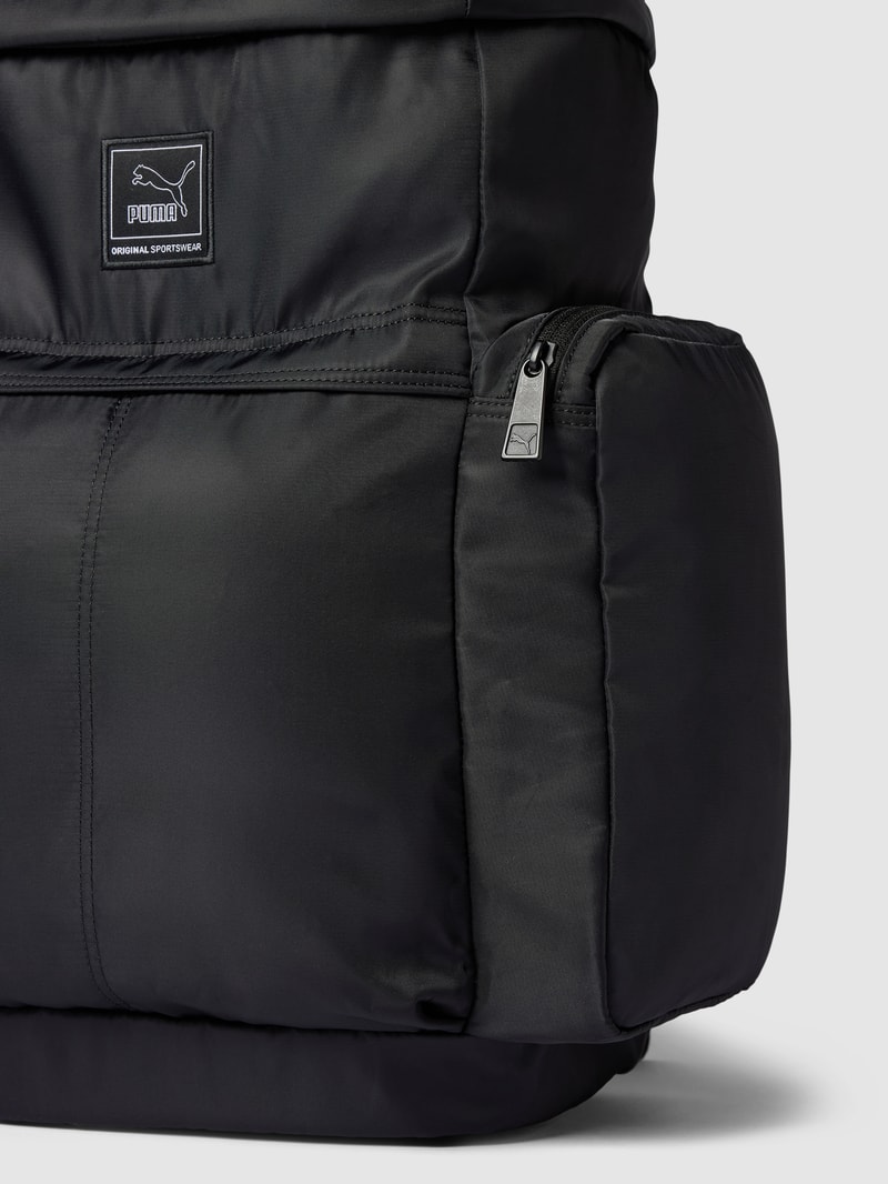 Rucksack mit Label-Detail in schwarz