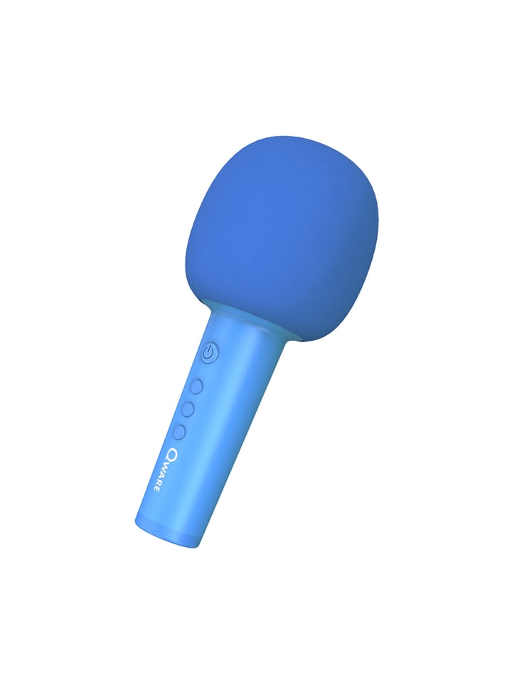 COFI 1453 Qware Kabelloses Karaoke Mikrofon mit Bluetooth & Lautsprecher in Blau günstig kaufen onesize