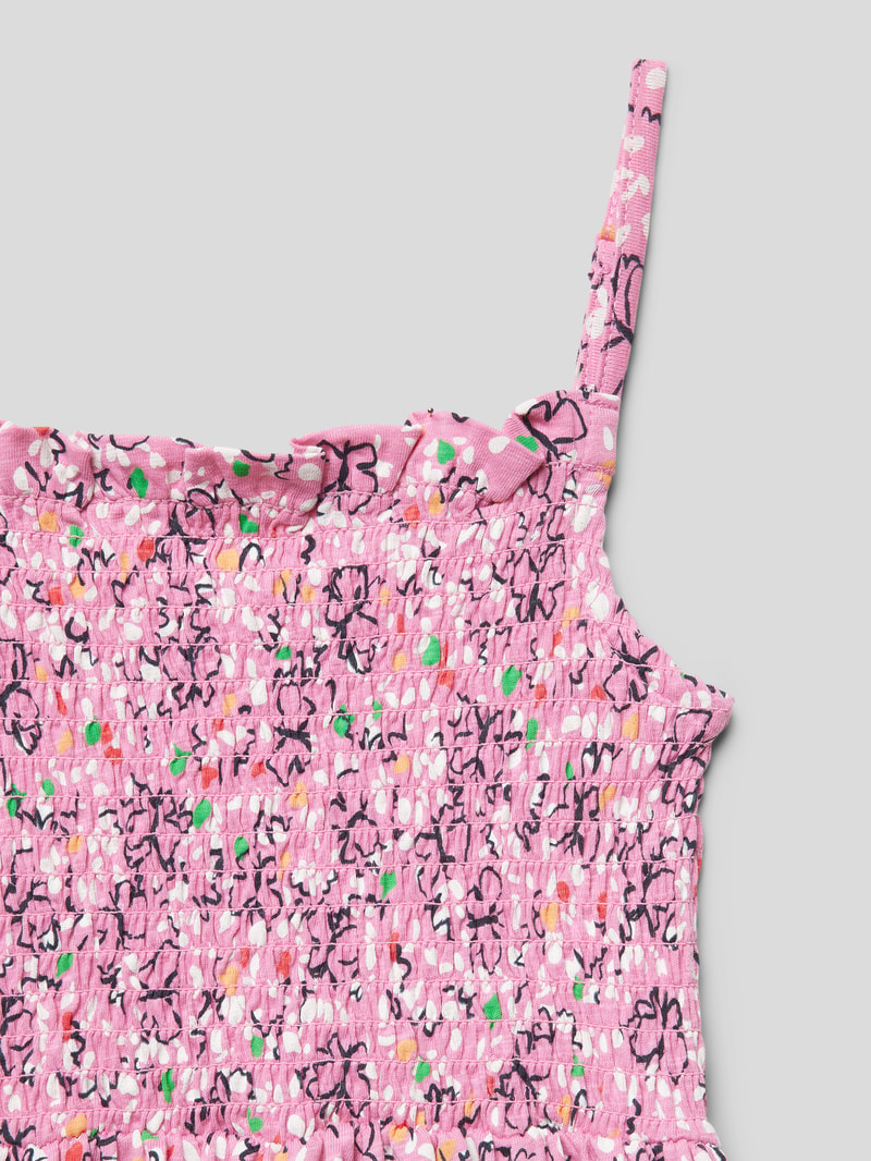 Kleid mit Allover-Print in pink