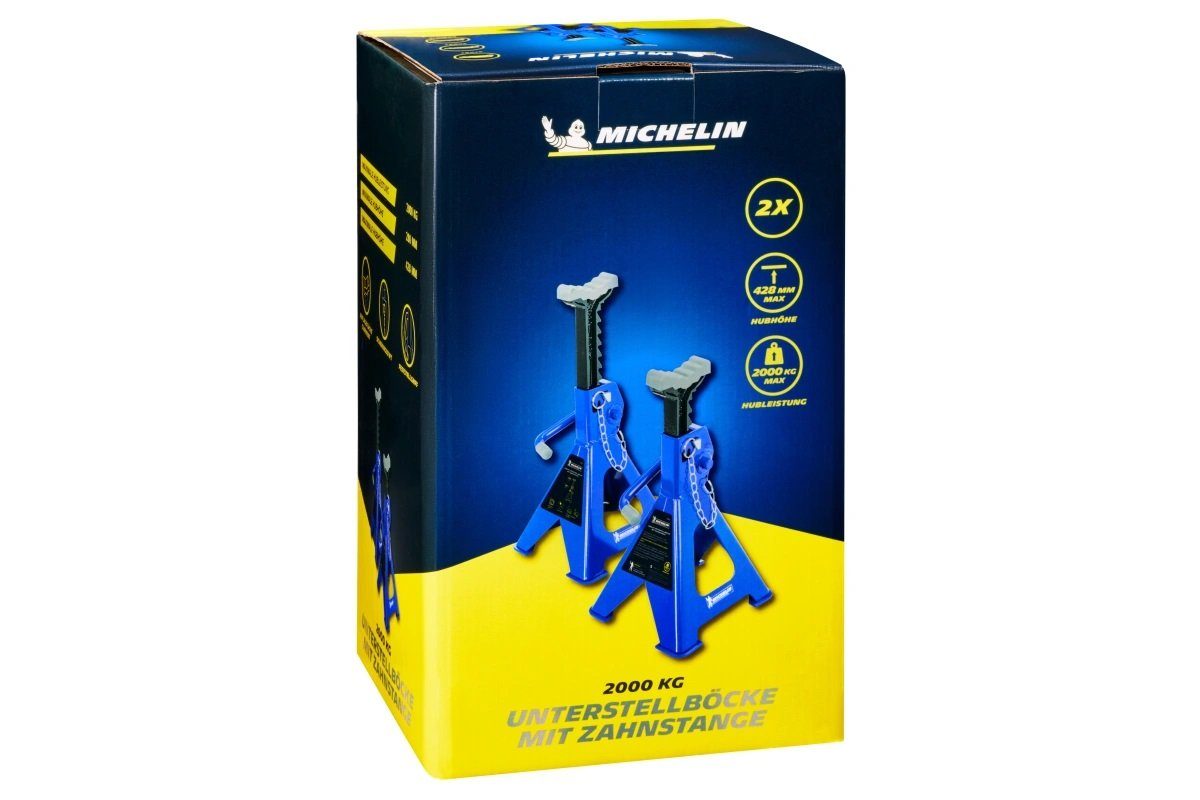 Michelin Wagenheber Michelin Unterstellböcke mit Zahnstange 2000kg