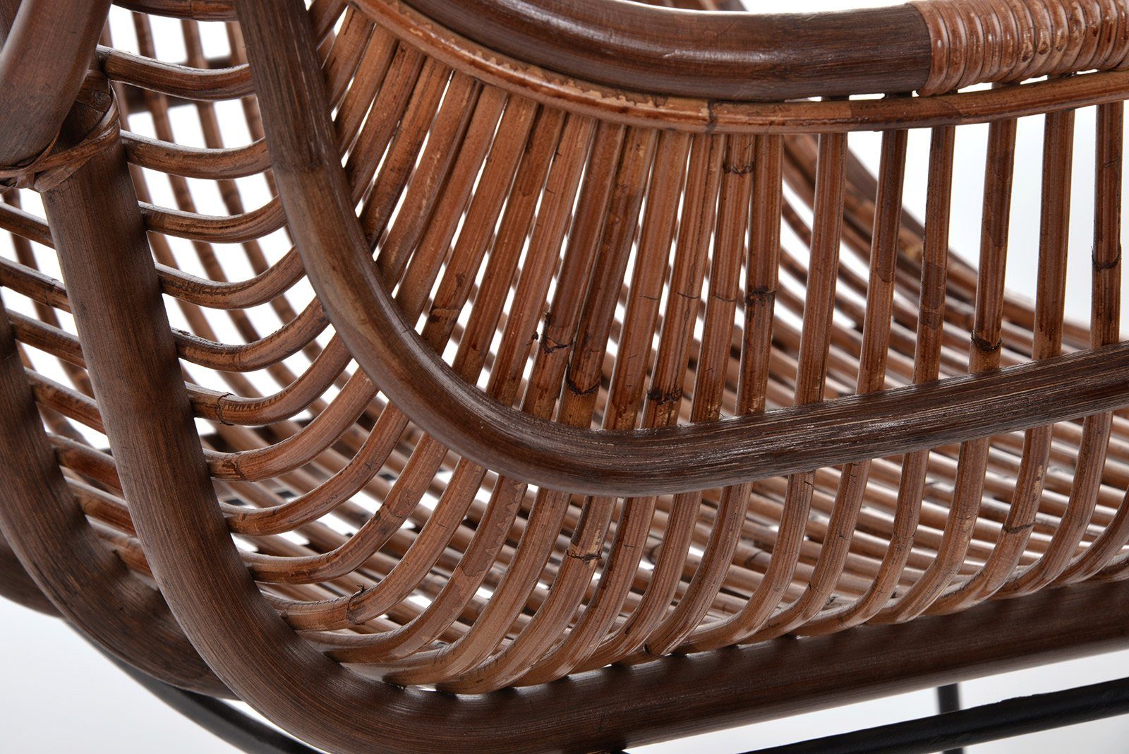 animal-design Rattanstuhl, Rattanstuhl Korbstuhl VENUS stabil aus Rattan in braun / natur - Handarbeit