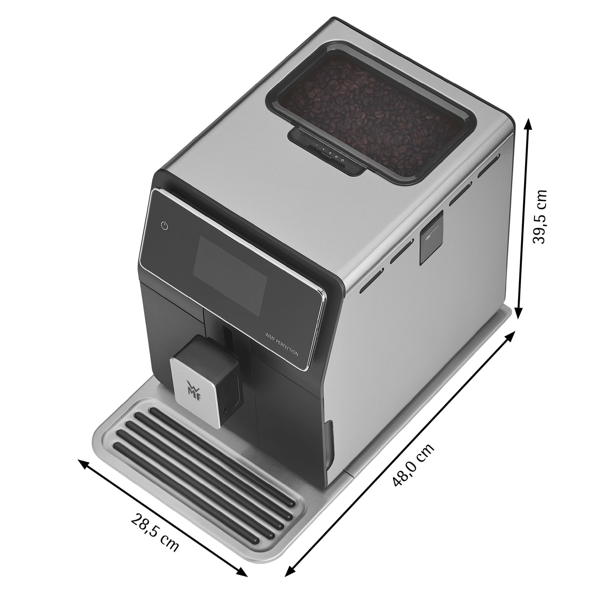 WMF Kaffeevollautomat Perfection 880L, 18 Getränkespezialitäten, Double Thermoblock, 1l Milchbehälter