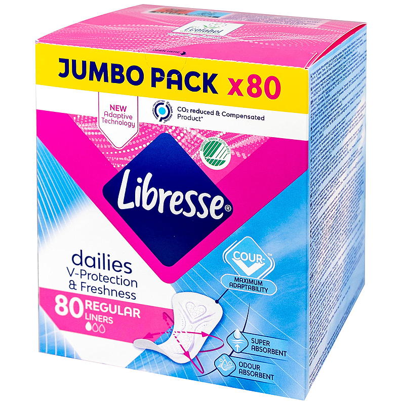 Libresse Libresse 80-pk truseinnlegg Normal