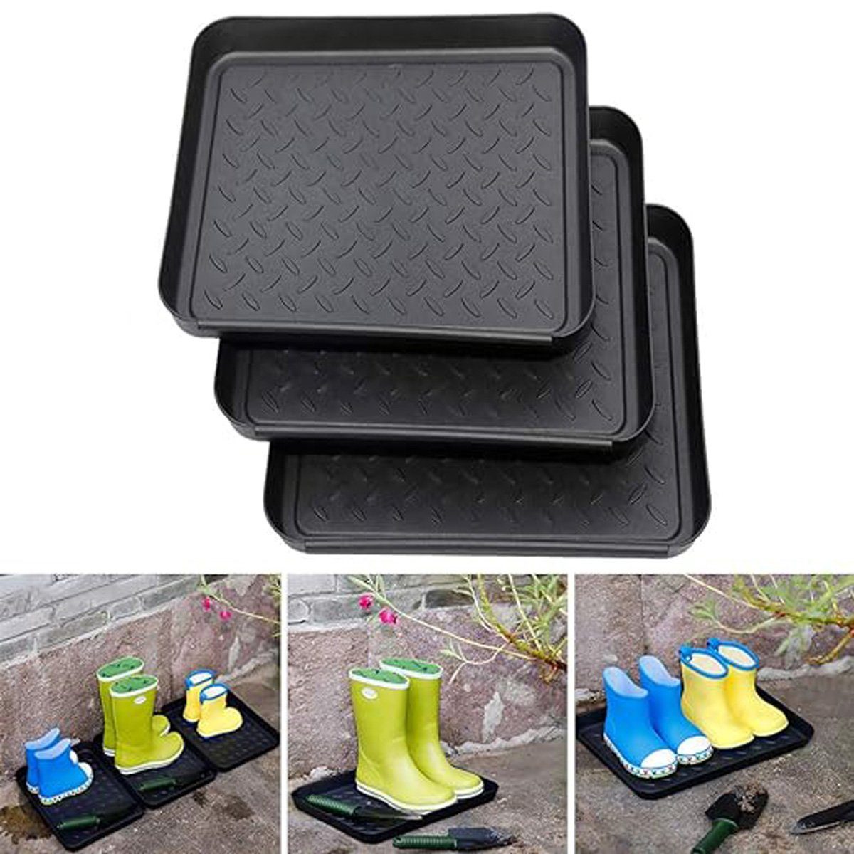 götäzer Schuhabtropfschale 3 Einlegesohlen aus Kunststoff (1-tlg), Liebe beginnt Schuhregal, Schuhabtropfschale