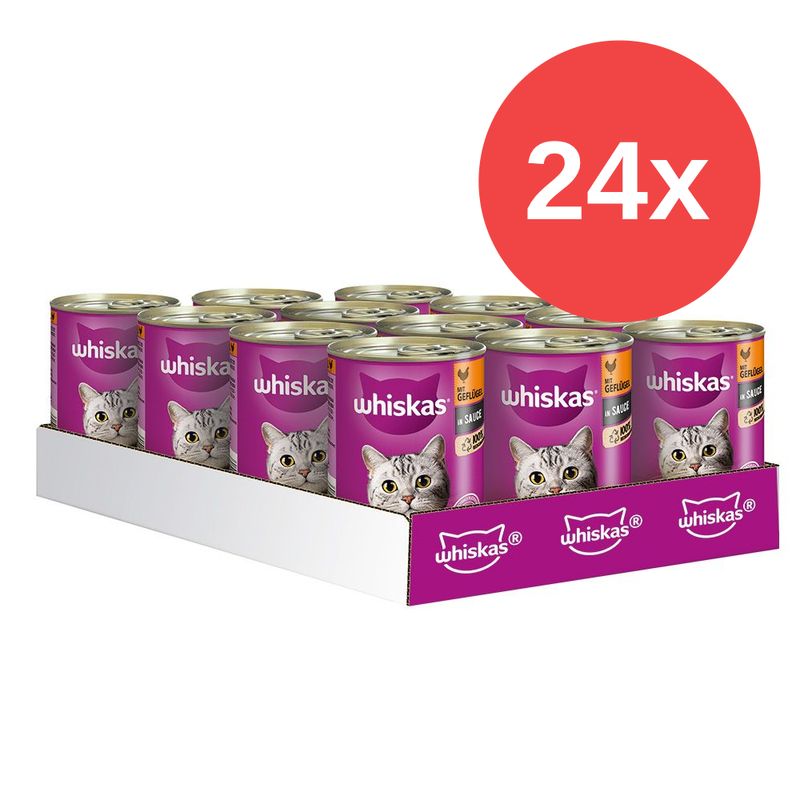 Sparpaket Whiskas 1+ Dose 24 x 400 g zu TOP-Preisen