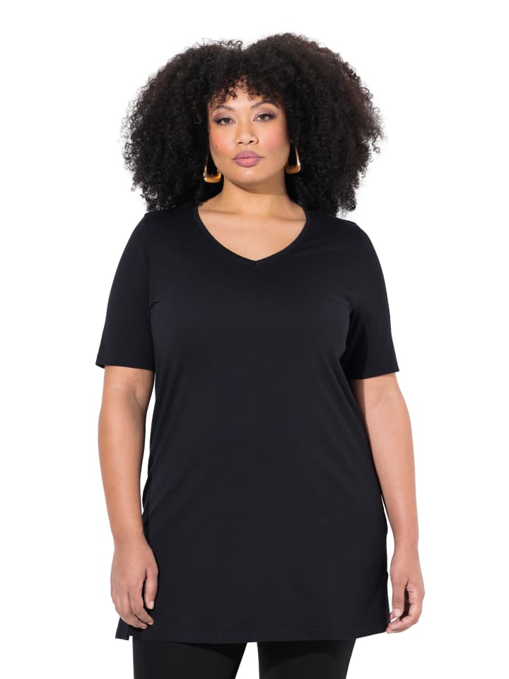 Ulla Popken Longshirt in schwarz günstig kaufen